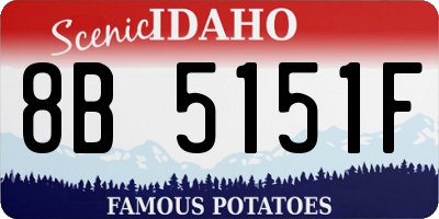 ID license plate 8B5151F