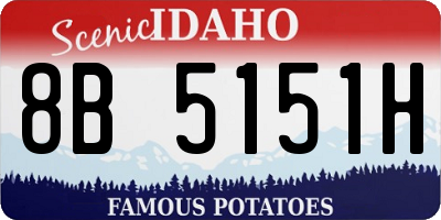 ID license plate 8B5151H