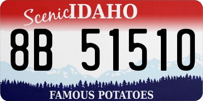 ID license plate 8B5151O