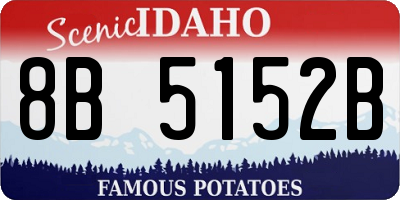 ID license plate 8B5152B