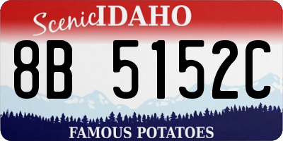 ID license plate 8B5152C