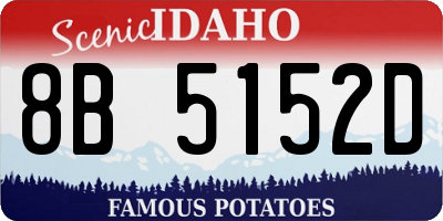 ID license plate 8B5152D