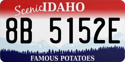 ID license plate 8B5152E