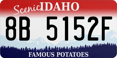 ID license plate 8B5152F