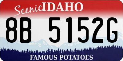 ID license plate 8B5152G