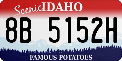 ID license plate 8B5152H