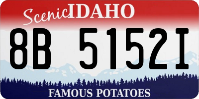 ID license plate 8B5152I