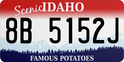 ID license plate 8B5152J