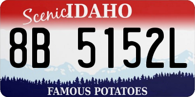 ID license plate 8B5152L