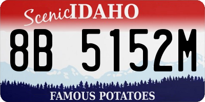 ID license plate 8B5152M