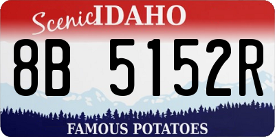 ID license plate 8B5152R