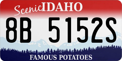 ID license plate 8B5152S
