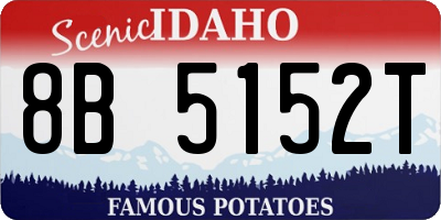 ID license plate 8B5152T