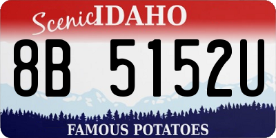 ID license plate 8B5152U