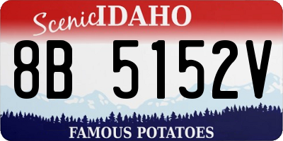 ID license plate 8B5152V