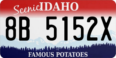 ID license plate 8B5152X