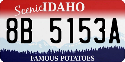 ID license plate 8B5153A
