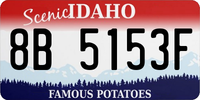 ID license plate 8B5153F