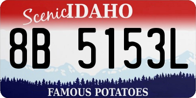 ID license plate 8B5153L