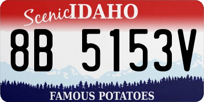 ID license plate 8B5153V