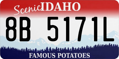 ID license plate 8B5171L