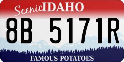ID license plate 8B5171R