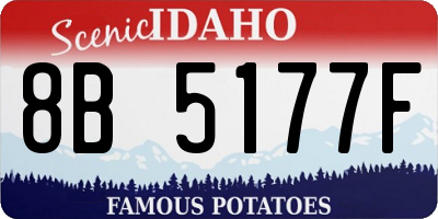 ID license plate 8B5177F