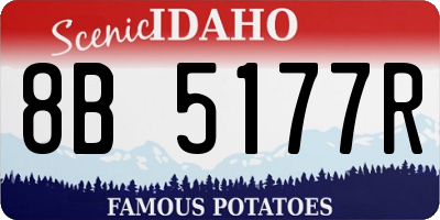 ID license plate 8B5177R