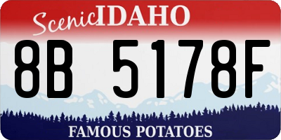 ID license plate 8B5178F