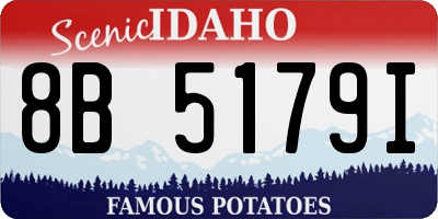 ID license plate 8B5179I