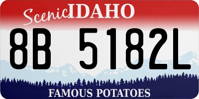 ID license plate 8B5182L