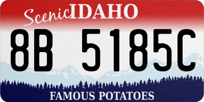 ID license plate 8B5185C