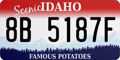 ID license plate 8B5187F