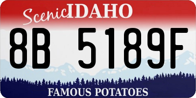 ID license plate 8B5189F