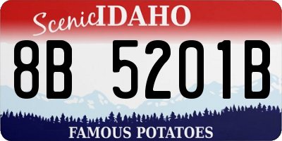 ID license plate 8B5201B