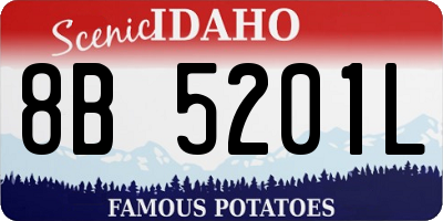 ID license plate 8B5201L