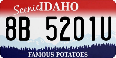 ID license plate 8B5201U