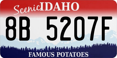 ID license plate 8B5207F