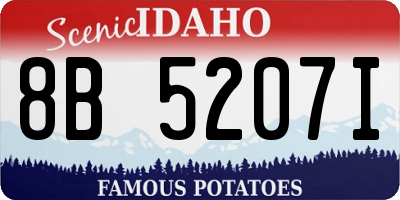 ID license plate 8B5207I