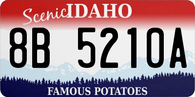 ID license plate 8B5210A