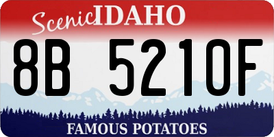 ID license plate 8B5210F