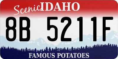 ID license plate 8B5211F