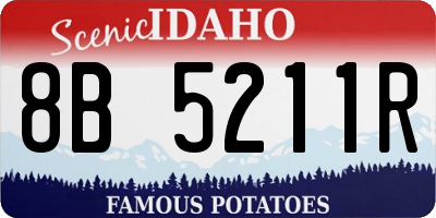 ID license plate 8B5211R