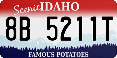 ID license plate 8B5211T