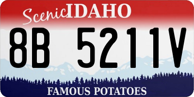 ID license plate 8B5211V