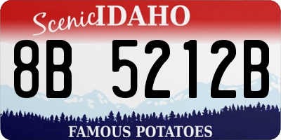 ID license plate 8B5212B
