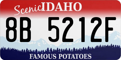 ID license plate 8B5212F