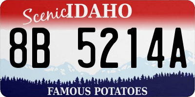 ID license plate 8B5214A