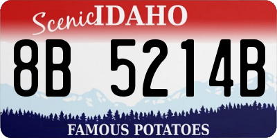 ID license plate 8B5214B