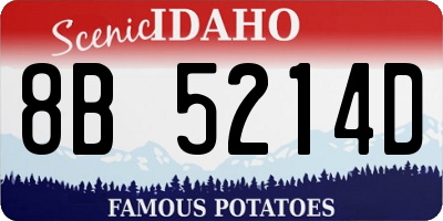 ID license plate 8B5214D